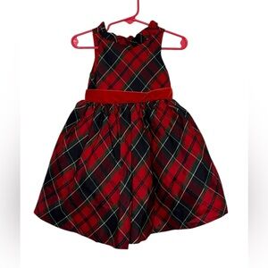 Janie and Jack Tartan Holiday Dress size 12 to 18 Months